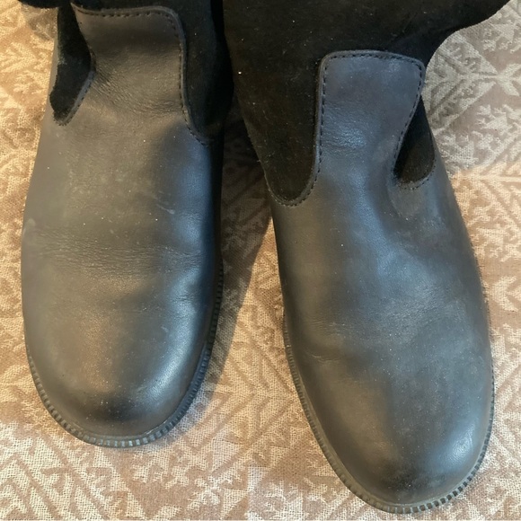 KODIAK Sz 9 Rubber and Suede  Leather Combo Waterproof Slouchy Top Boots - Picture 7 of 12